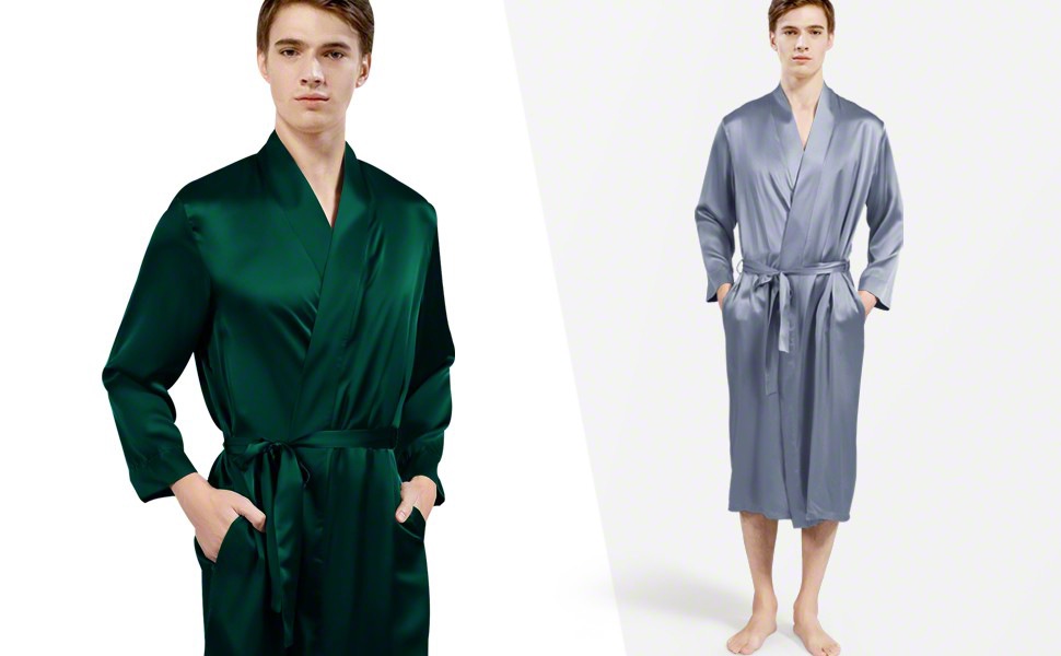 Homme Vêtements Vêtements de nuit Robes de chambre et peignoirs Robe en soie à taille ceinturée Soie Zimmerli pour homme en coloris Noir 